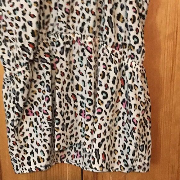 Confetti Print Spaghetti Strap Summer Blouse - Picture 7 of 7